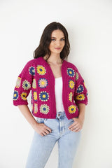 King Cole Merino Blend DK Crochet Pattern 5943 - Cardigans