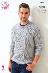 King Cole Fashion Aran Pattern 5951 - Sweaters