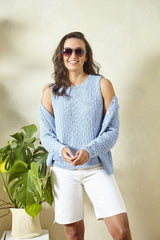 King Cole Linendale DK Pattern 5988 - Cardigan & Top