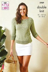 King Cole Linendale DK Pattern 5989 - Ladies Tops