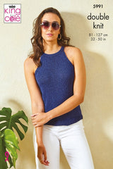 King Cole Linendale DK Pattern 5991 - Ladies Tops