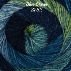 Stylecraft Batik Swirl DK Crochet Pattern 9489 - Scarf, Cowl & Mitts
