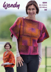 Wendy Aurora DK Pattern 6044 - Patchwork Sweater & Kimono Jacket - NOW €1.00