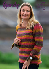 Wendy Aurora DK Pattern 6049 - Sweater with Tie Cuffs - NOW €1.00