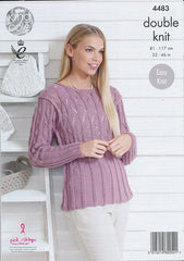 King Cole Bamboo Cotton DK Pattern 4483 - Sweaters