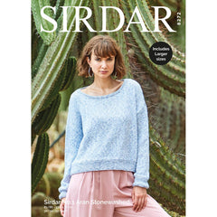 Sirdar No.1 Aran Stonewashed Pattern 8272 - Sweater - NOW €1.00