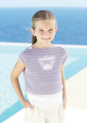 Sirdar Cotton DK Pattern 7237 - Crochet Womens & Girls Short Sleeved & Sleeveless Tops