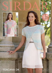 Sirdar Toscana DK Pattern 7974 - Wrap Over Tops - NOW €1.00