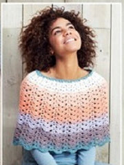 Sirdar Colourwheel DK Pattern 8028 - Crochet Poncho & Snood - NOW €1.00