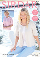 Sirdar Cotton DK Pattern 8120 - Split Front Top