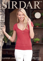 Sirdar Summer Linen DK Pattern 8133  Summer Top - NOW €1.00