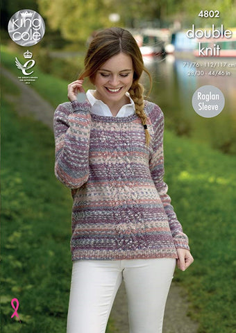 King Cole Drifter DK Pattern 4802 - Sweater & Top