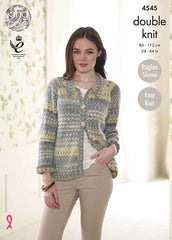 King Cole Drifter DK Pattern 4545 - Cardigan & Sweater