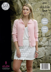 King Cole Majestic DK Pattern 4921 - Ladies' Cardigans