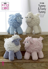 King Cole Funny Yummy & Yummy Chunky Pattern 9108 - Sheep