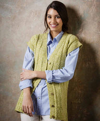 Stylecraft Batik DK Pattern 9291 - Knitted Ladies Sweater & Waistcoat