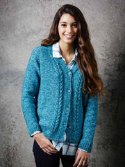 Stylecraft Batik DK Pattern 9292 - Knitted Ladies Sweater & Cardigan