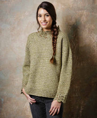 Stylecraft Batik DK Pattern 9293 - Crochet Sweater & Waterfall Jacket