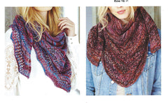 Stylecraft Batik Elements DK Pattern 9411 - Shawls