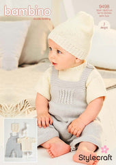 Stylecraft Bambino DK Pattern 9498 - T-shirt, Dungarees & Hat