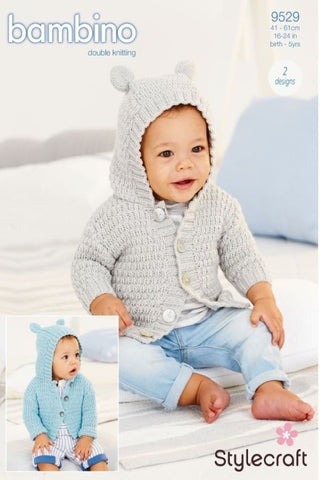 Stylecraft Bambino DK Pattern 9529 - Children's Hoodies