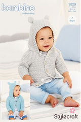 Stylecraft Bambino DK Pattern 9529 - Children's Hoodies
