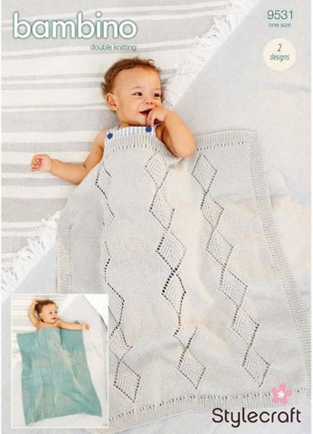 Stylecraft Bambino DK Pattern 9531- Blankets