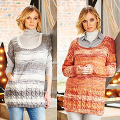 Stylecraft Life Changes DK Pattern 9542 - Sweater & Tunic