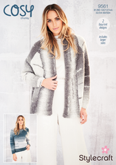 Stylecraft Cosy Chunky Pattern 9561 - Sweater & Jacket - NOW €1.00