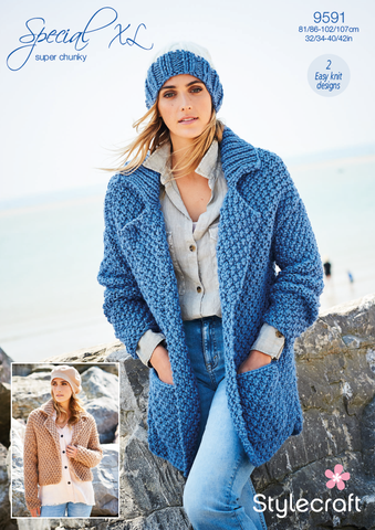 Stylecraft Special XL Super Chunky Pattern 9591  Jackets