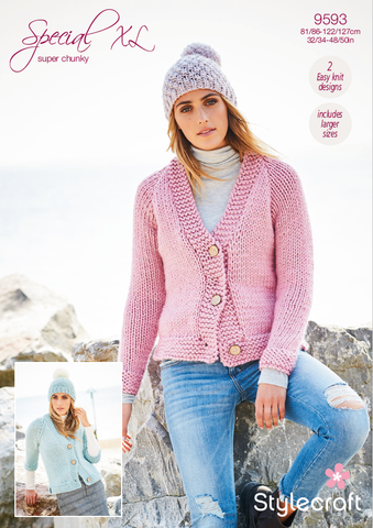 Stylecraft Special XL Super Chunky Pattern 9593 - Cardigans