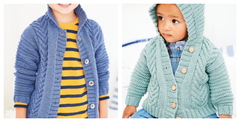 Stylecraft Bambino DK Pattern 9605 - Jackets