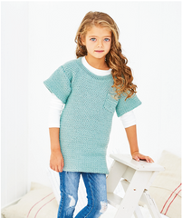 Stylecraft Bambino DK Pattern 9609 - Crochet Woven Sweater & Tunic