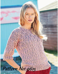 Stylecraft Monet & Jeanie Aran Pattern 9615 - Sweater & Jacket - NOW €1.00