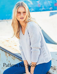 Stylecraft Monet & Jeanie Aran Pattern 9620 - Sweater & Cardigan - NOW €1.00