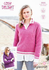 Stylecraft Cosy Delight Pattern  9685 - Sweaters