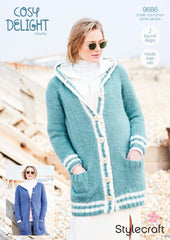Stylecraft Cosy Delight Pattern  9686 - Cardigans - NOW €1.00
