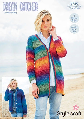 Stylecraft Dream Catcher DK Pattern 9726 - Jacket & Cardigan - NOW €1.00