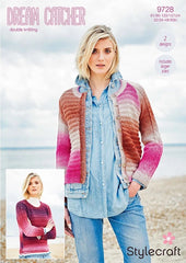 Stylecraft Dream Catcher DK Pattern 9728 - Jumper & Cardigan - NOW €1.00