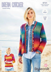 Stylecraft Dream Catcher DK Pattern 9731 - Jumper & Cardigan - NOW €1.00