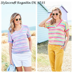 Stylecraft Regatta DK Pattern 9735 - Tops