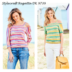 Stylecraft Regatta DK Pattern 9739 - Tops