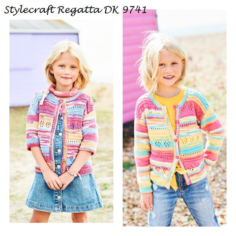 Stylecraft Regatta DK Pattern 9741 - Cardigans - NOW €1.00