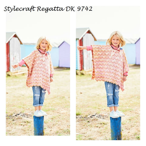Stylecraft Regatta DK Pattern 9742 - Ponchos - NOW €1.00