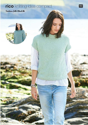 Rico Fashion Silk Blend DK Pattern 730 - Sweater & Tank Top