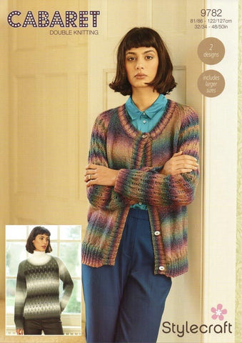 Stylecraft Cabaret DK - Pattern 9782  - Cardigan & Jumper - NOW €1.00