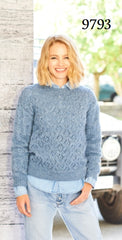 Stylecraft Highland Heathers Pattern 9793 - Boat Neck and Round Neck Sweaters