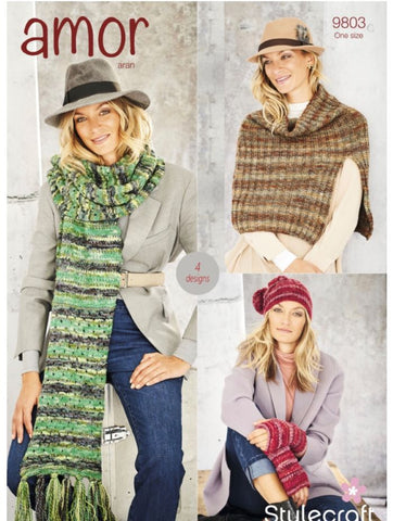 Stylecraft Amor Aran Pattern 9803 - Accessories - NOW €1.00