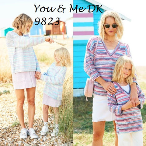 Stylecraft You & Me DK Pattern 9823 - Sweaters - NOW €1.00