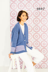 ﻿﻿﻿Stylecraft Bellissima DK Pattern 9847 - Cardigan & Sweater